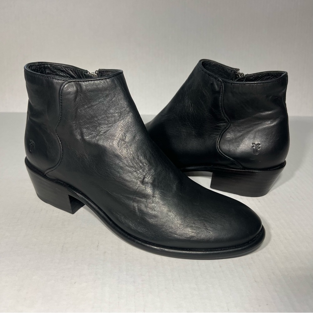 Frye Black Ankle Boots - Picture 5 of 12